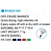 Black chisel tip dry erase whiteboard marker